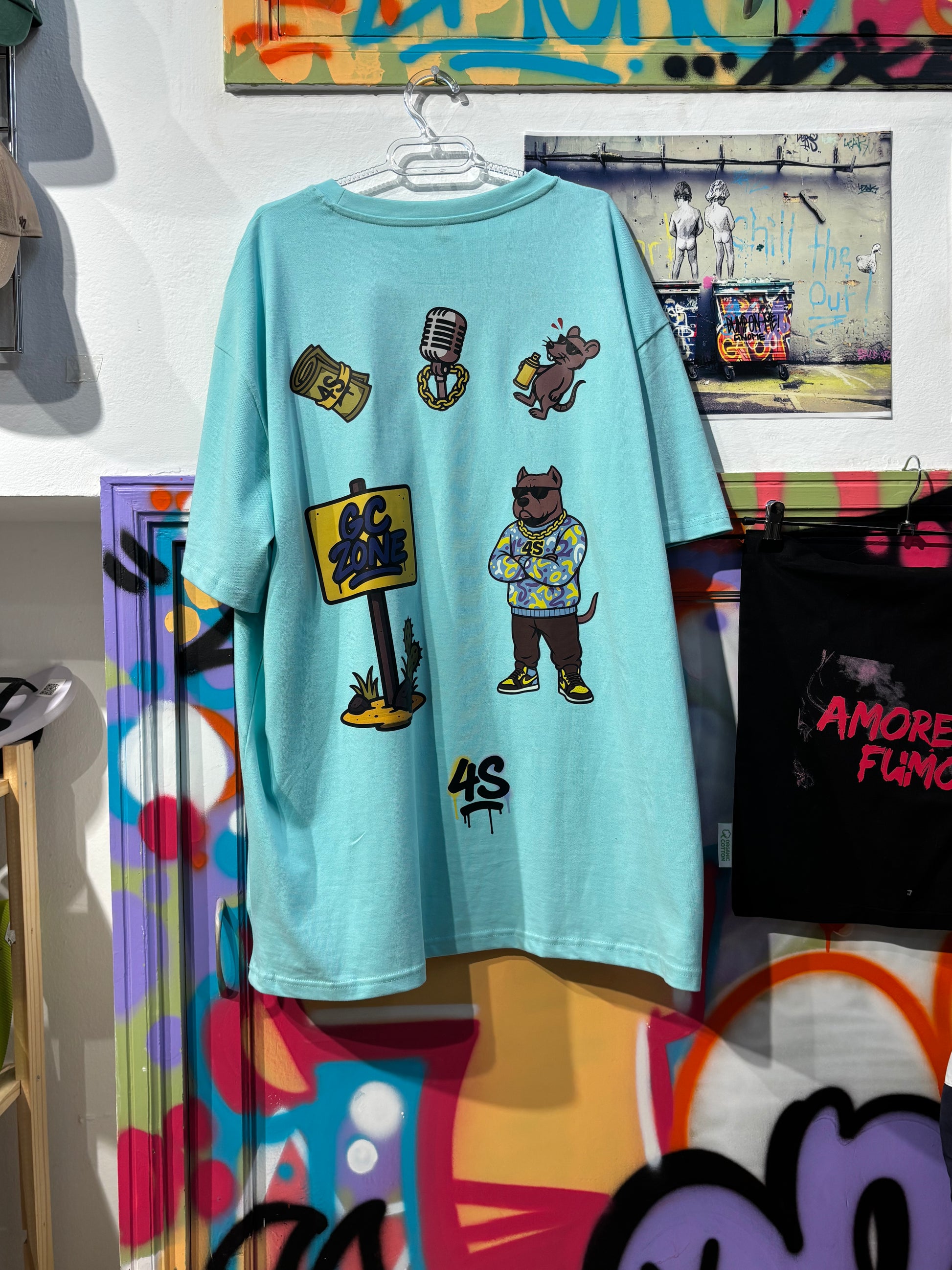 Camiseta Oversize Azul 4S