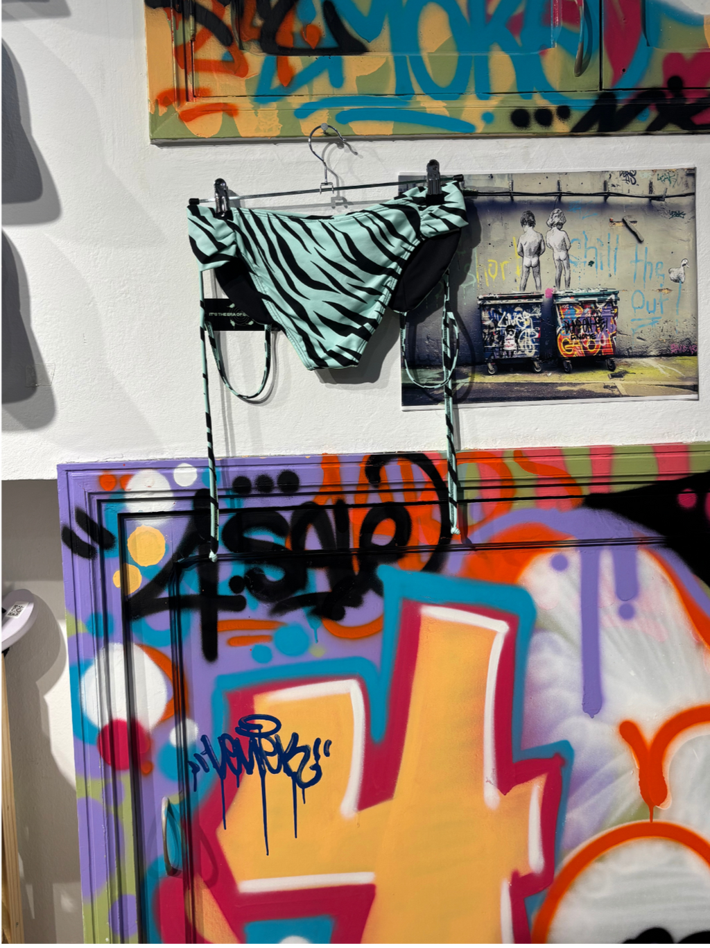 Bikini Turquesa De Rayas