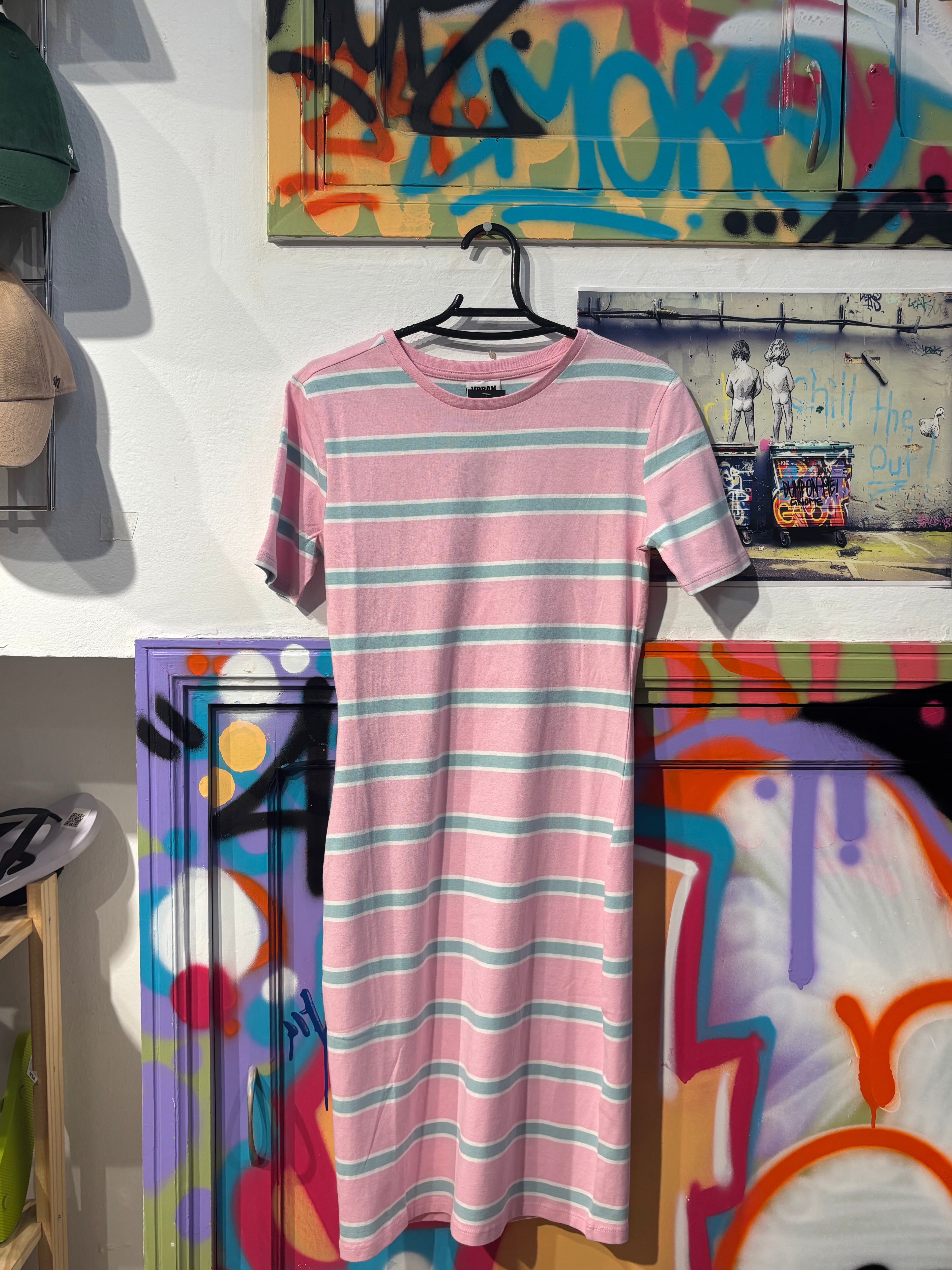 Vestido Rosa Y Azul