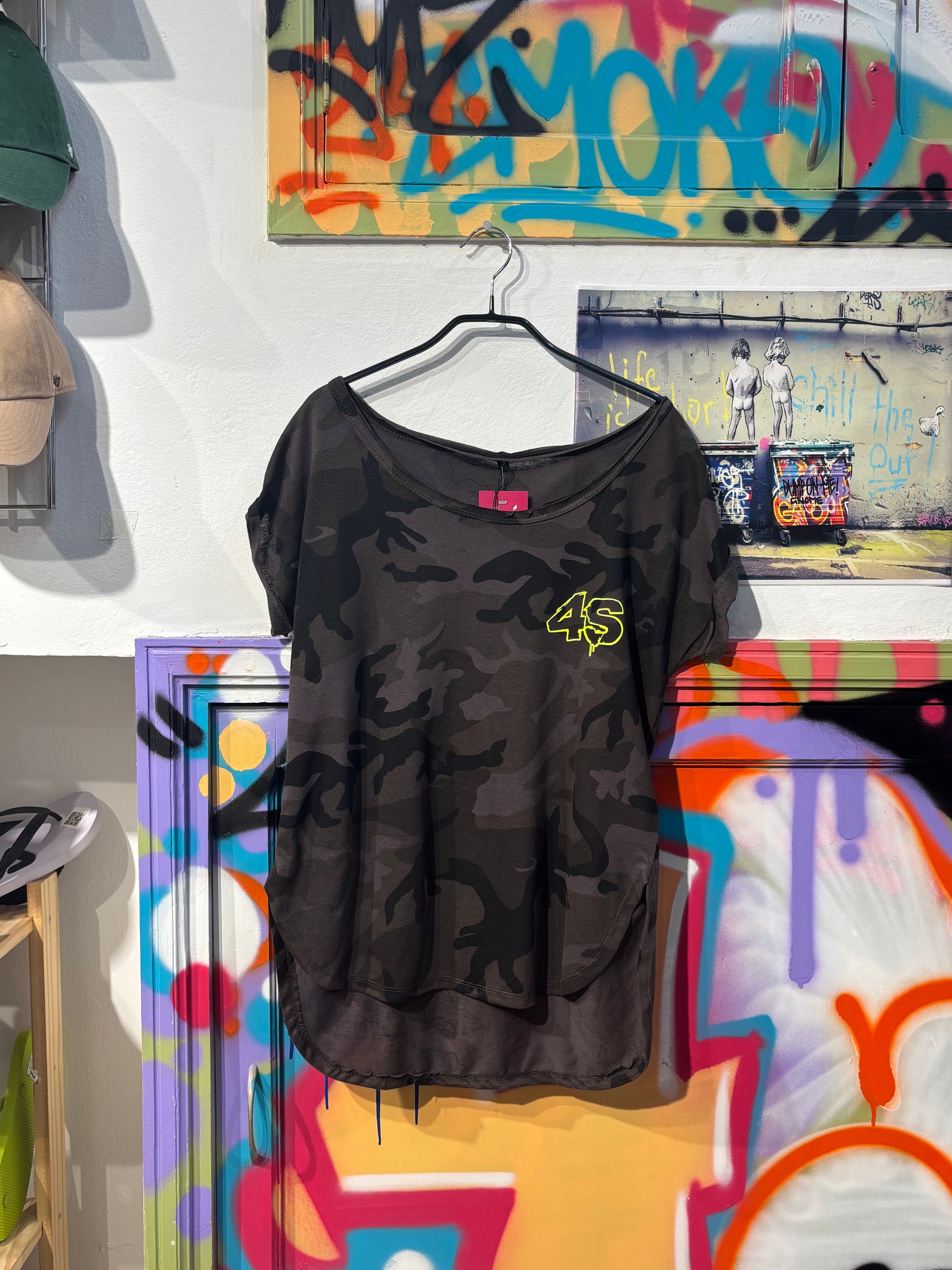 Crop Top Militar Negro