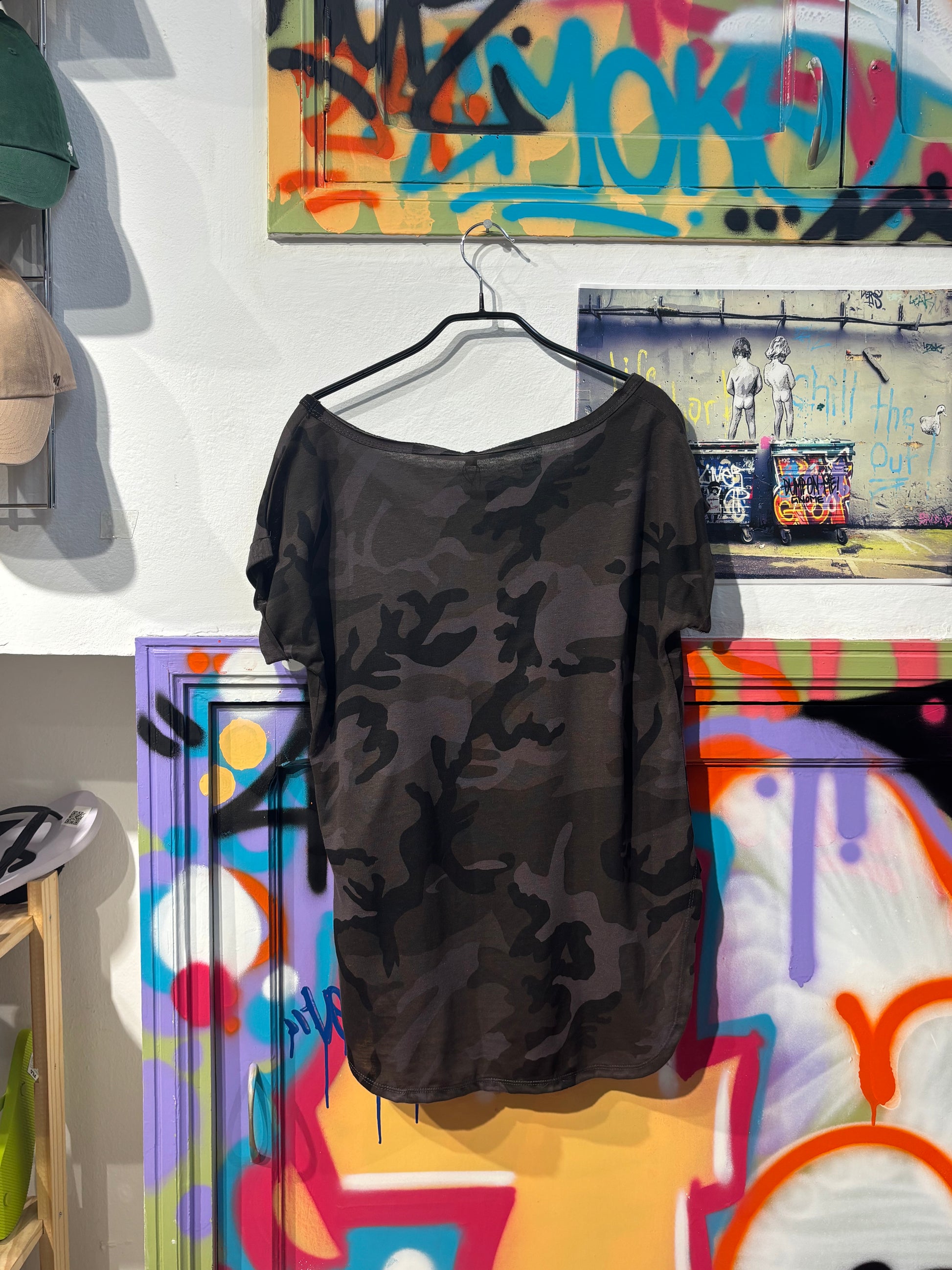 Crop Top Militar Negro