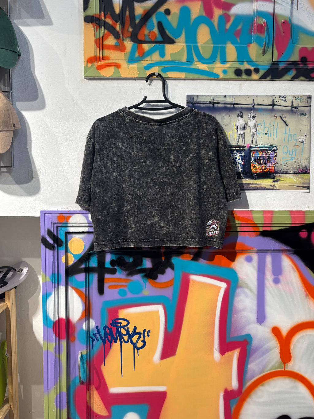 Crop Top Negro No Luck Just Hunger