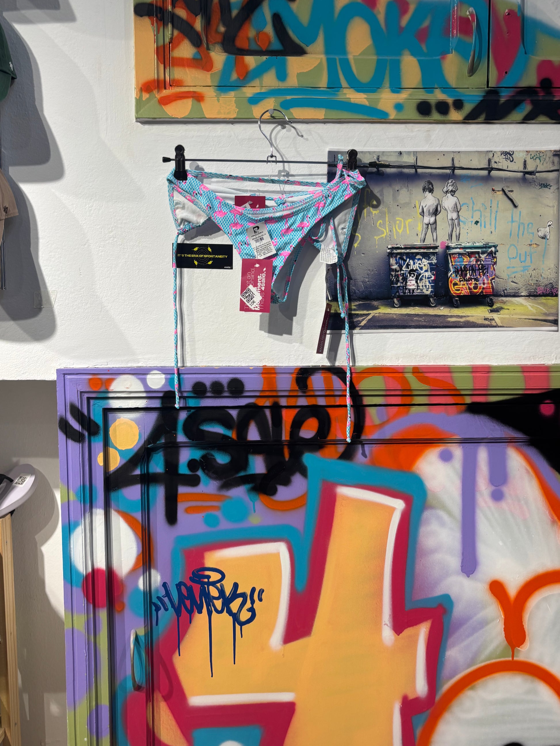 Bikini Azul Con Flamencos