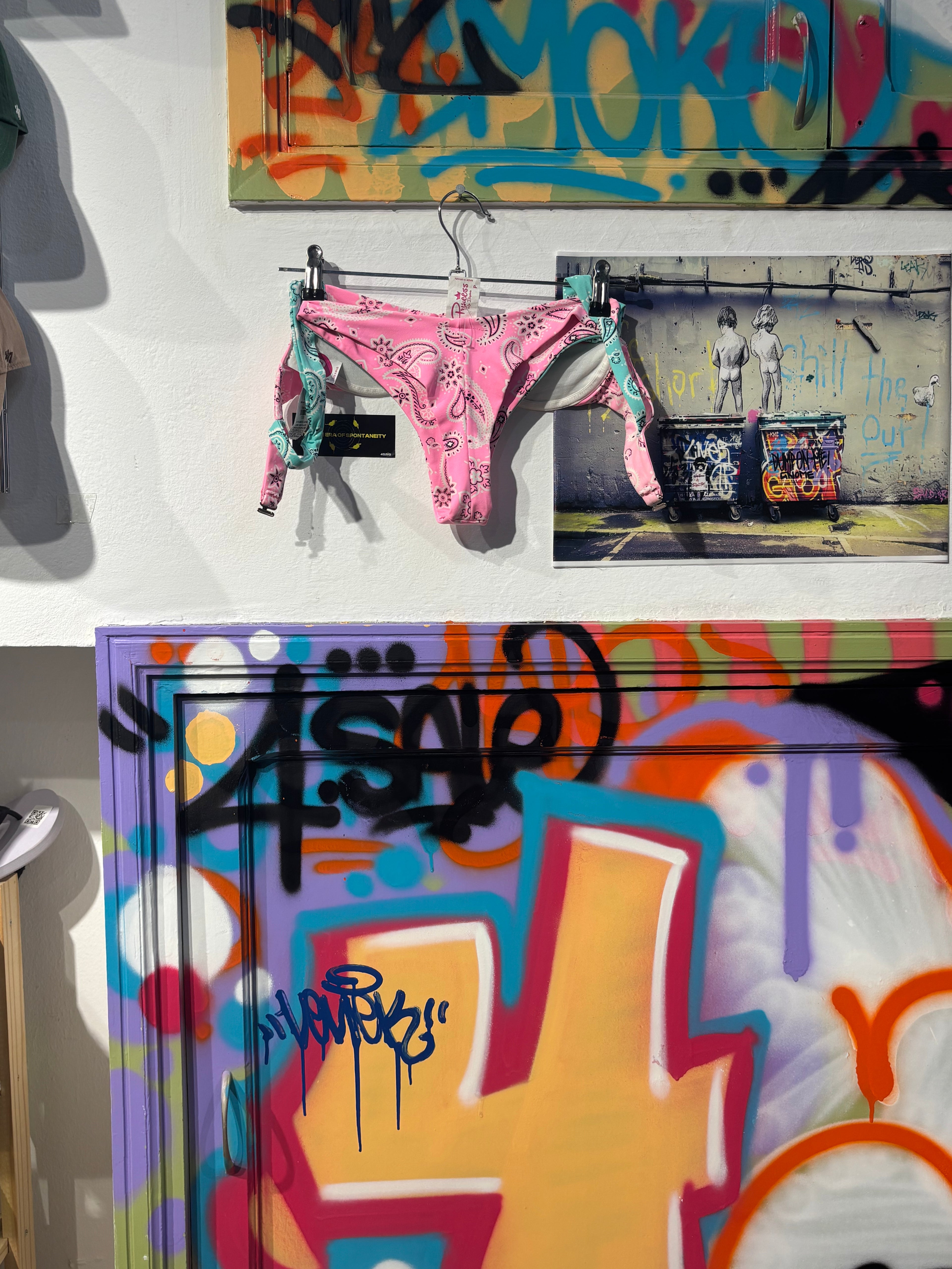 Bikini Rosa Y Azul