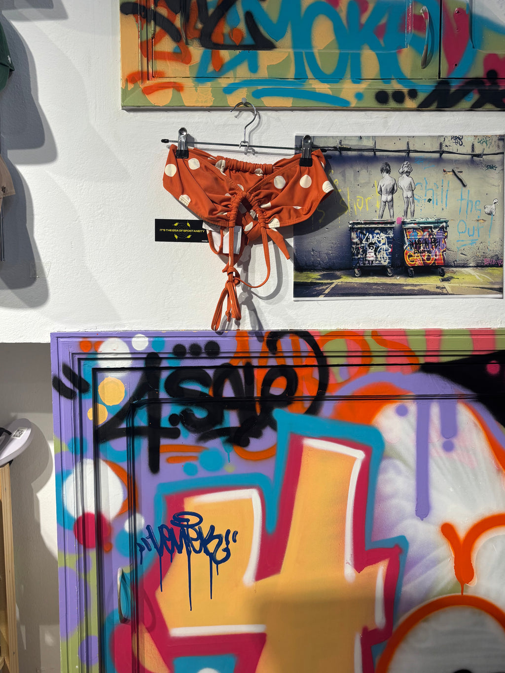 Bikini Naranja Con Lunares