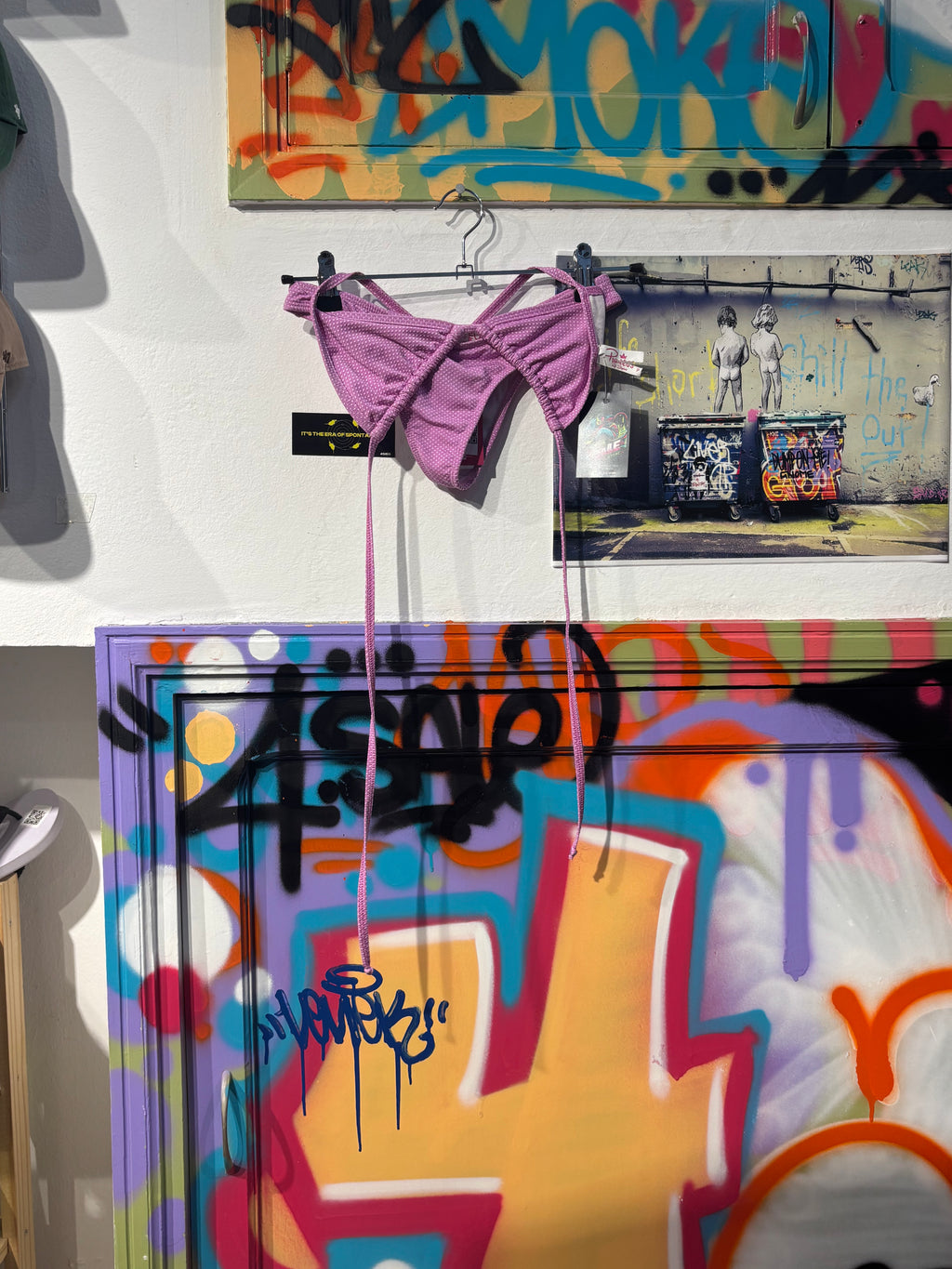 Bikini Morado Con Puntos