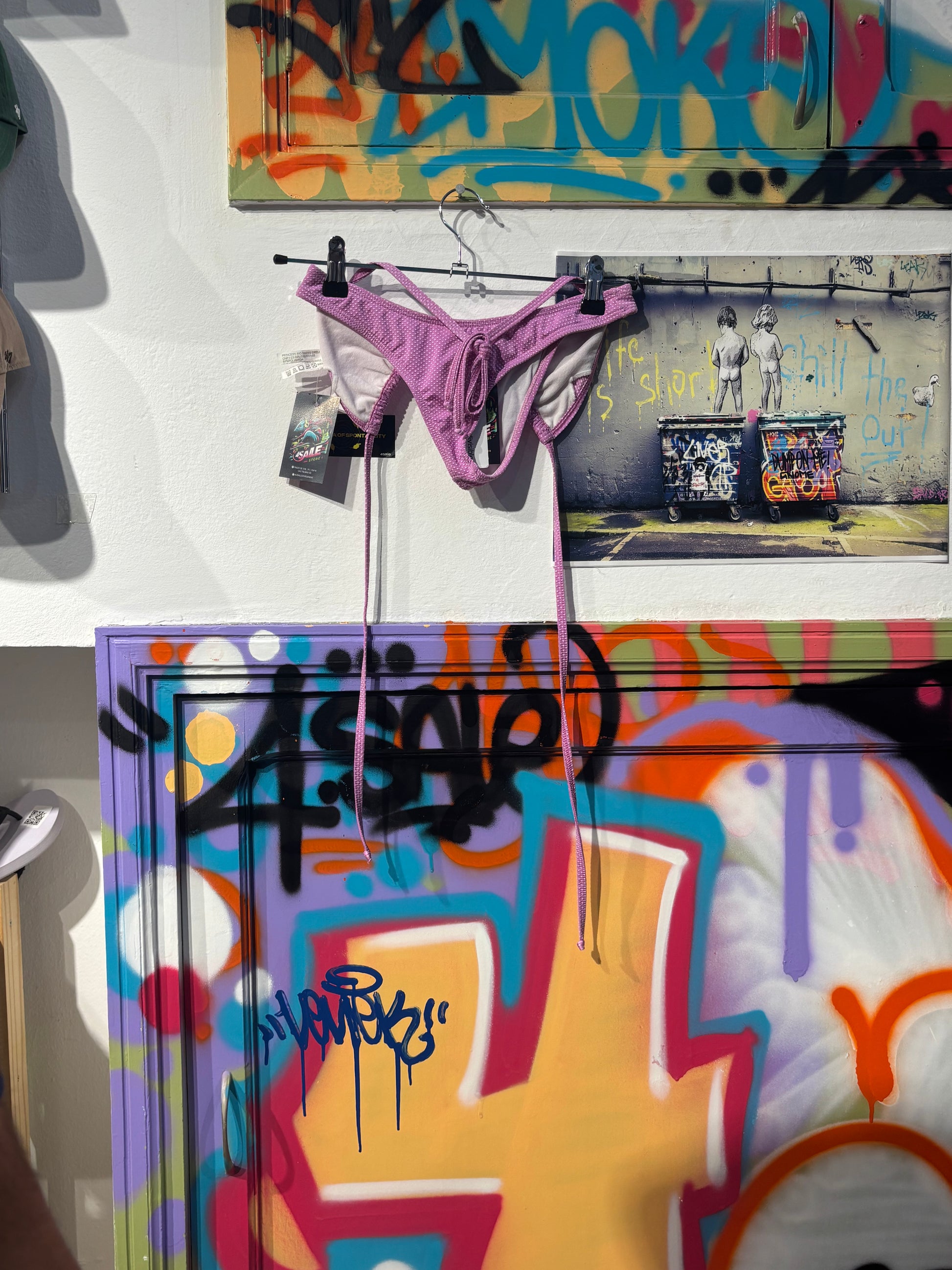 Bikini Morado Con Puntos