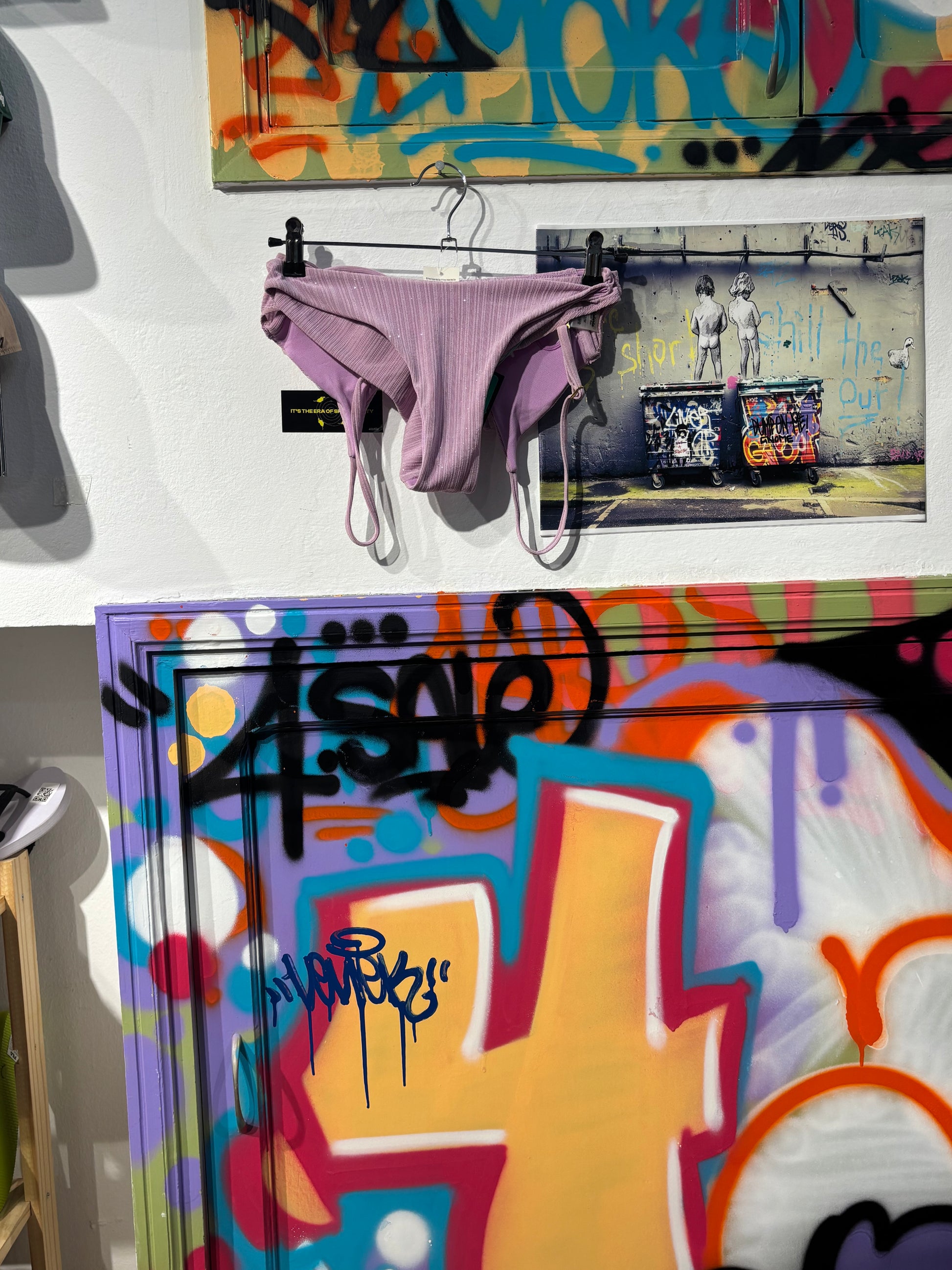 Bikini Morado De Rayas