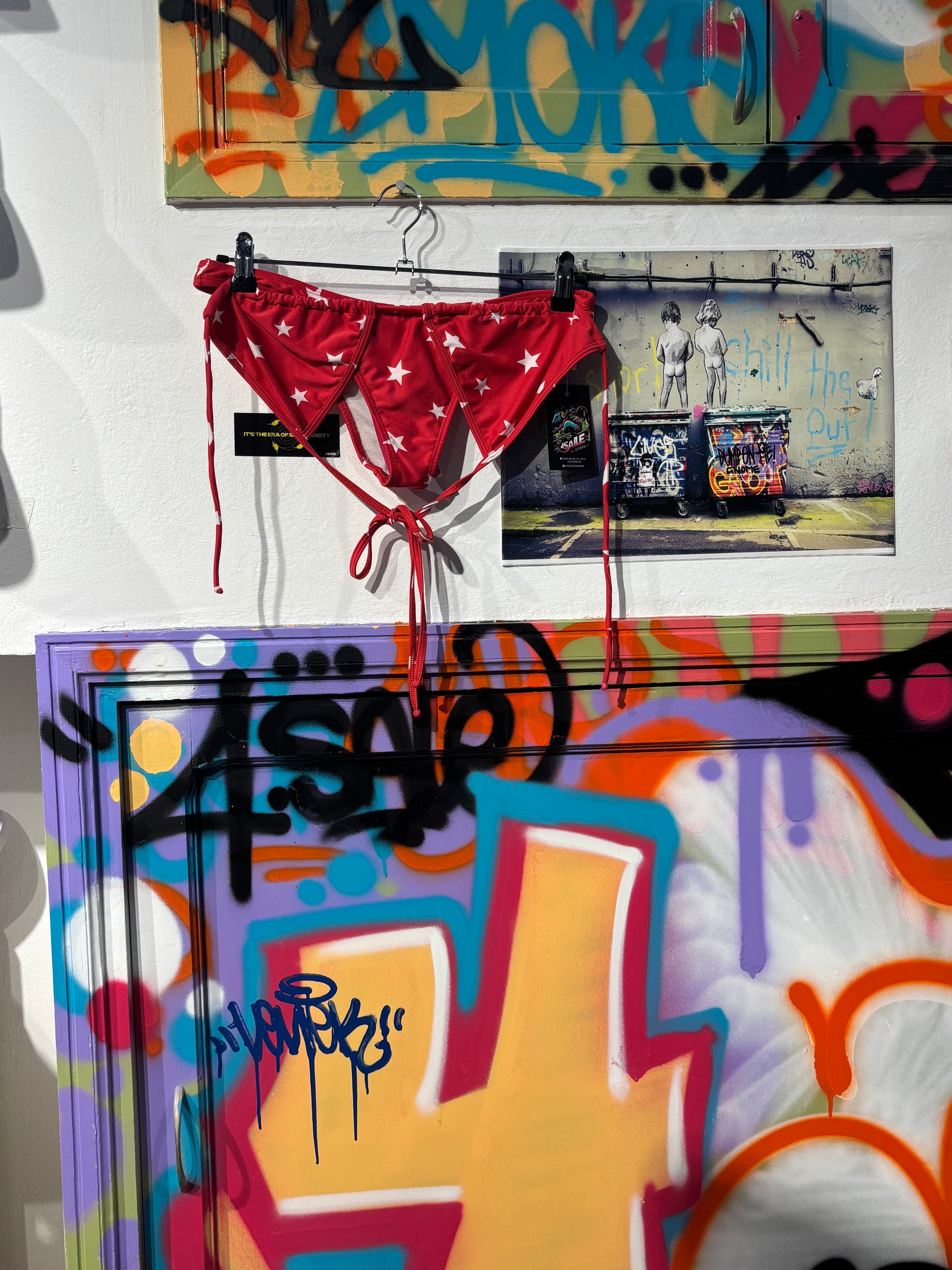 Bikini Rojo Con Estrellas