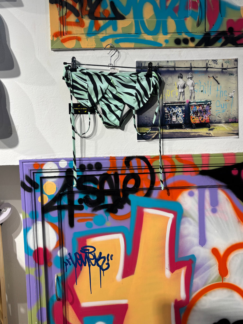 Bikini Turquesa De Rayas