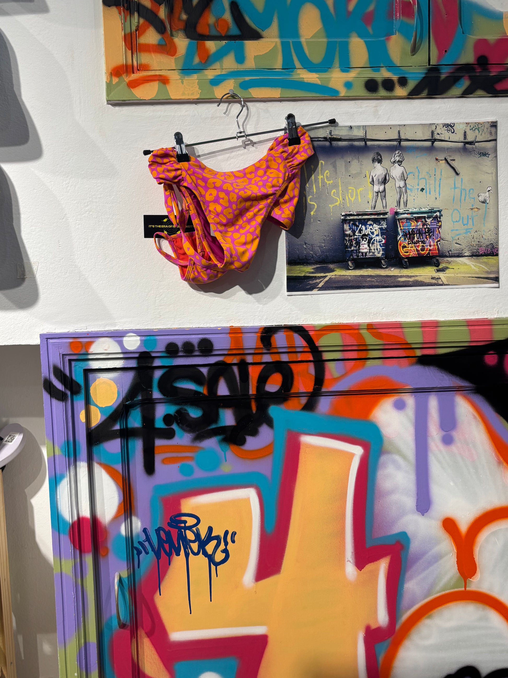 Bikini Naranja Y Rosa