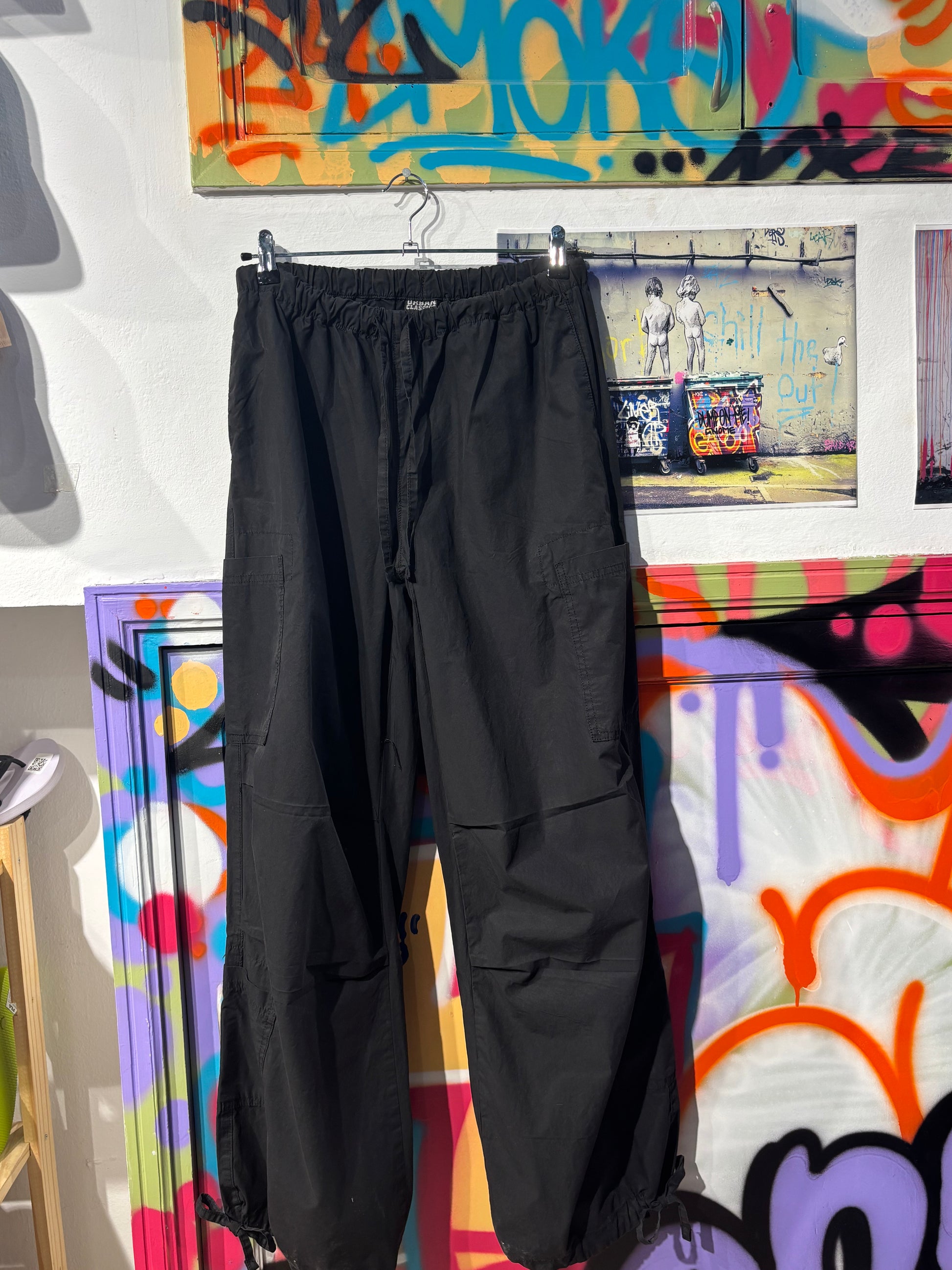 Pantalón Parachute Negro