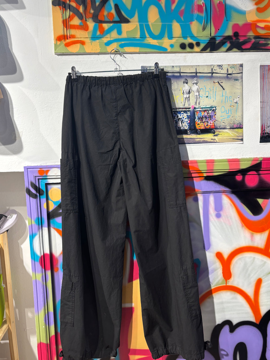 Pantalón Parachute Negro