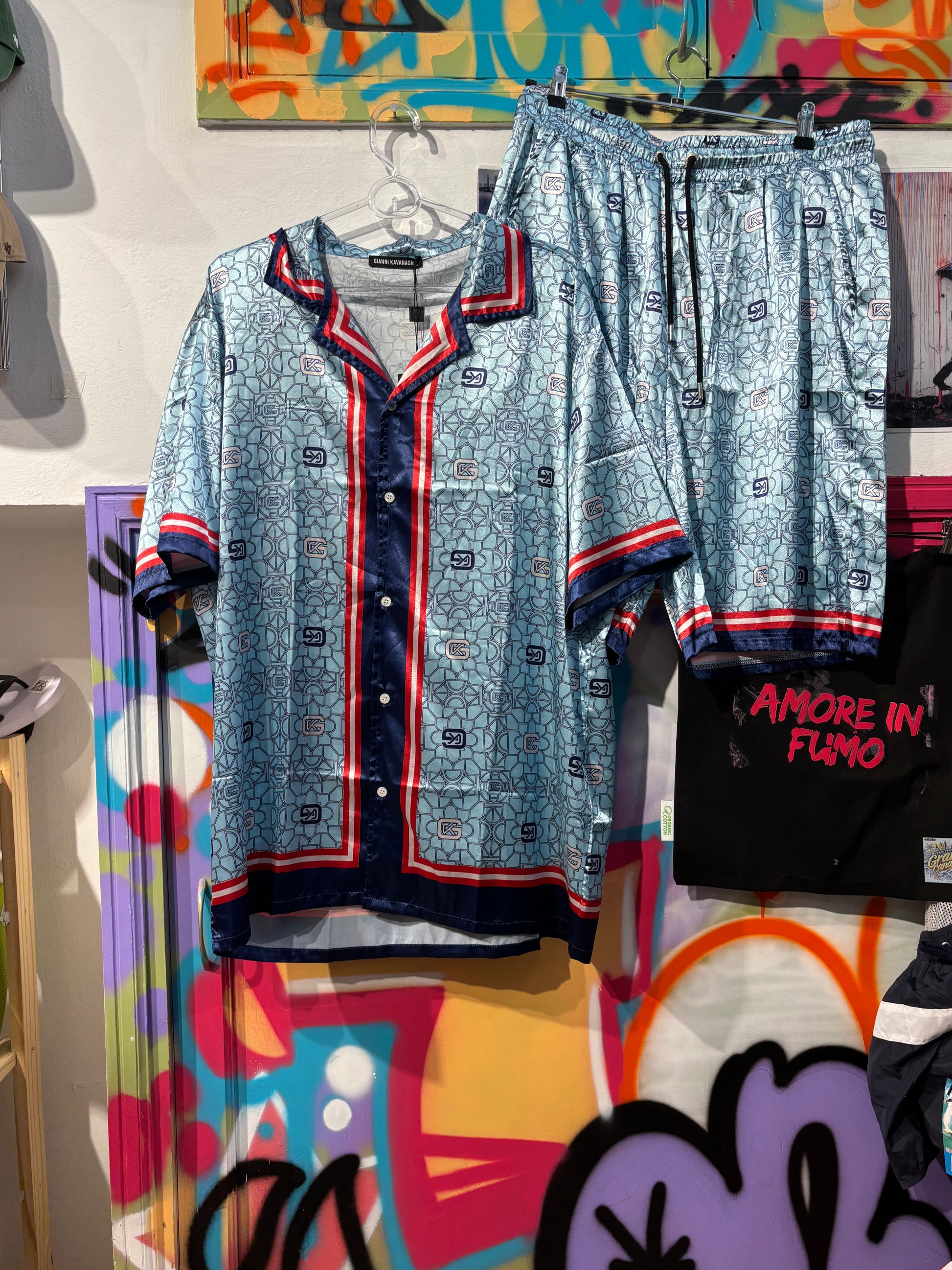 Conjunto Azul Y Rojo