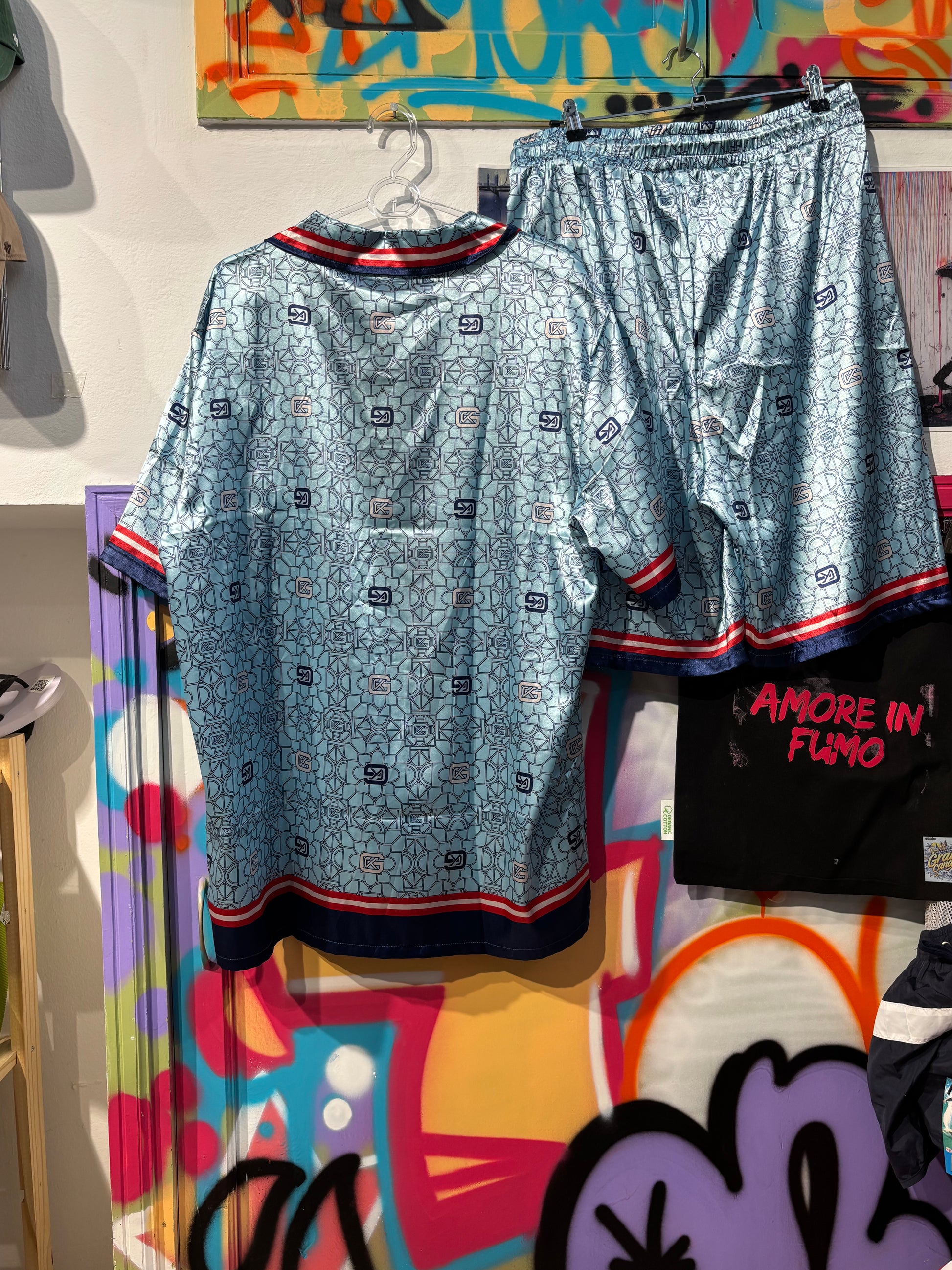 Conjunto Azul Y Rojo