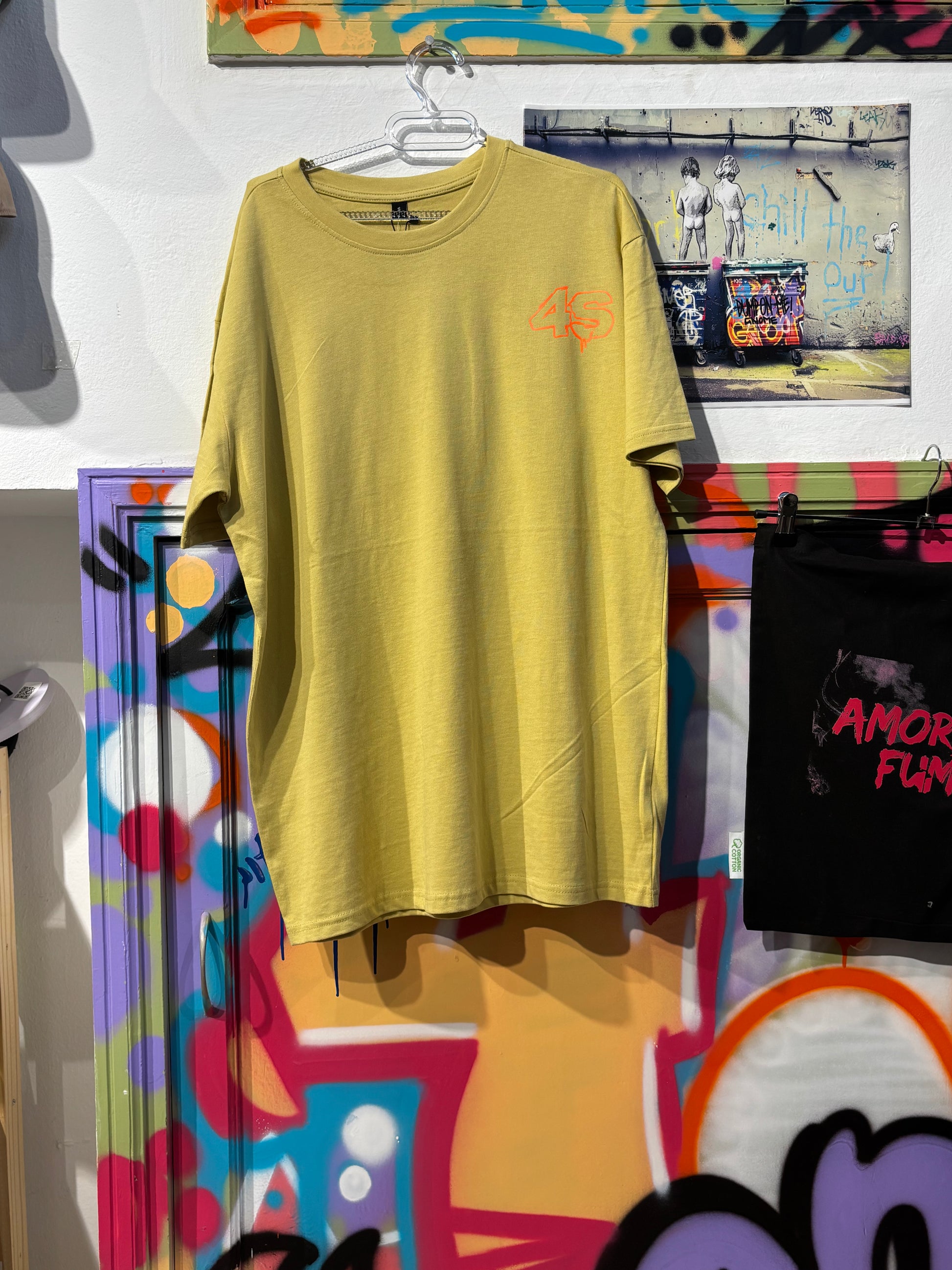 Camiseta Oversize Amarillo 4S