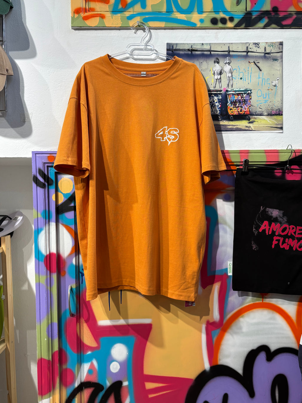 Camiseta Oversize Naranja 4S
