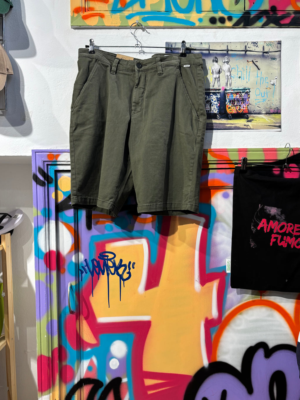 Pantalón Corto Verde Oscuro