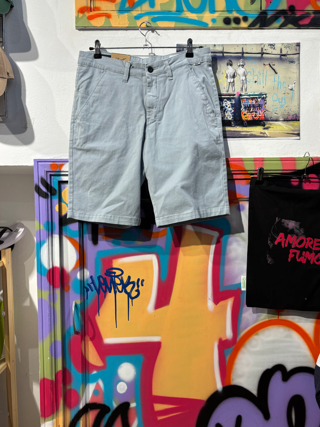 Pantalón Corto Azul Claro