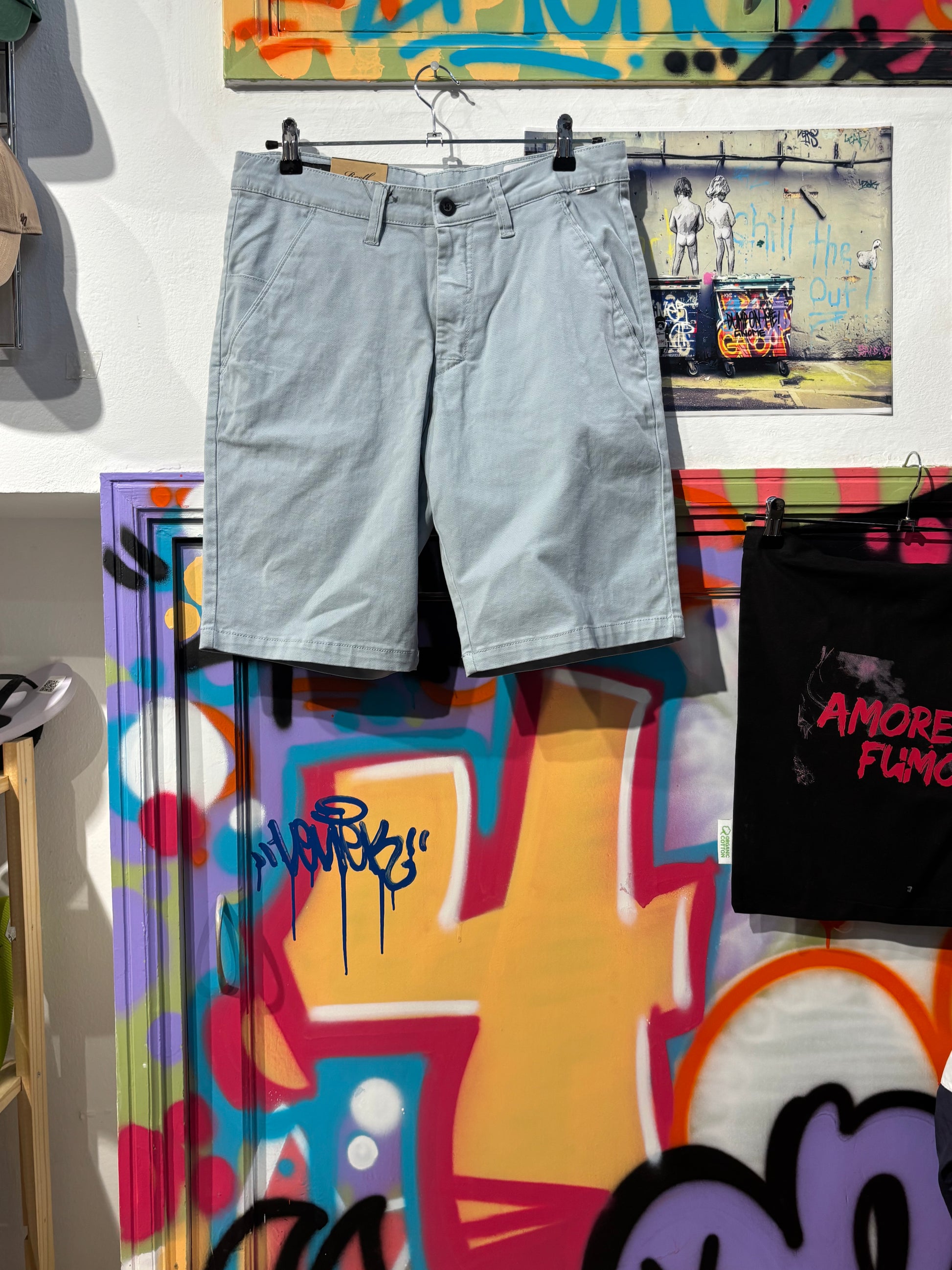 Pantalón Corto Azul Claro