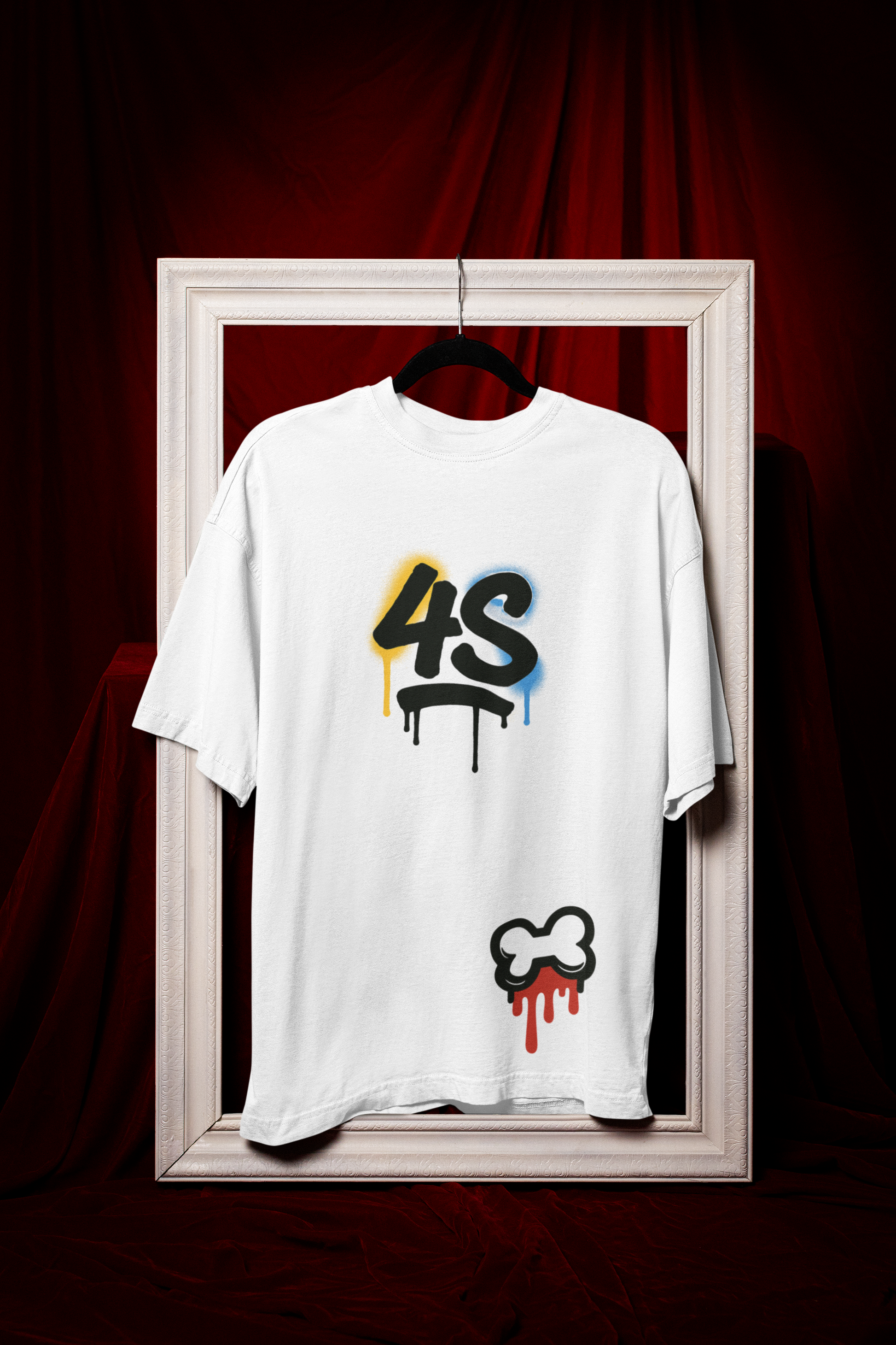 Camiseta Oversize 4S Presa Blanco