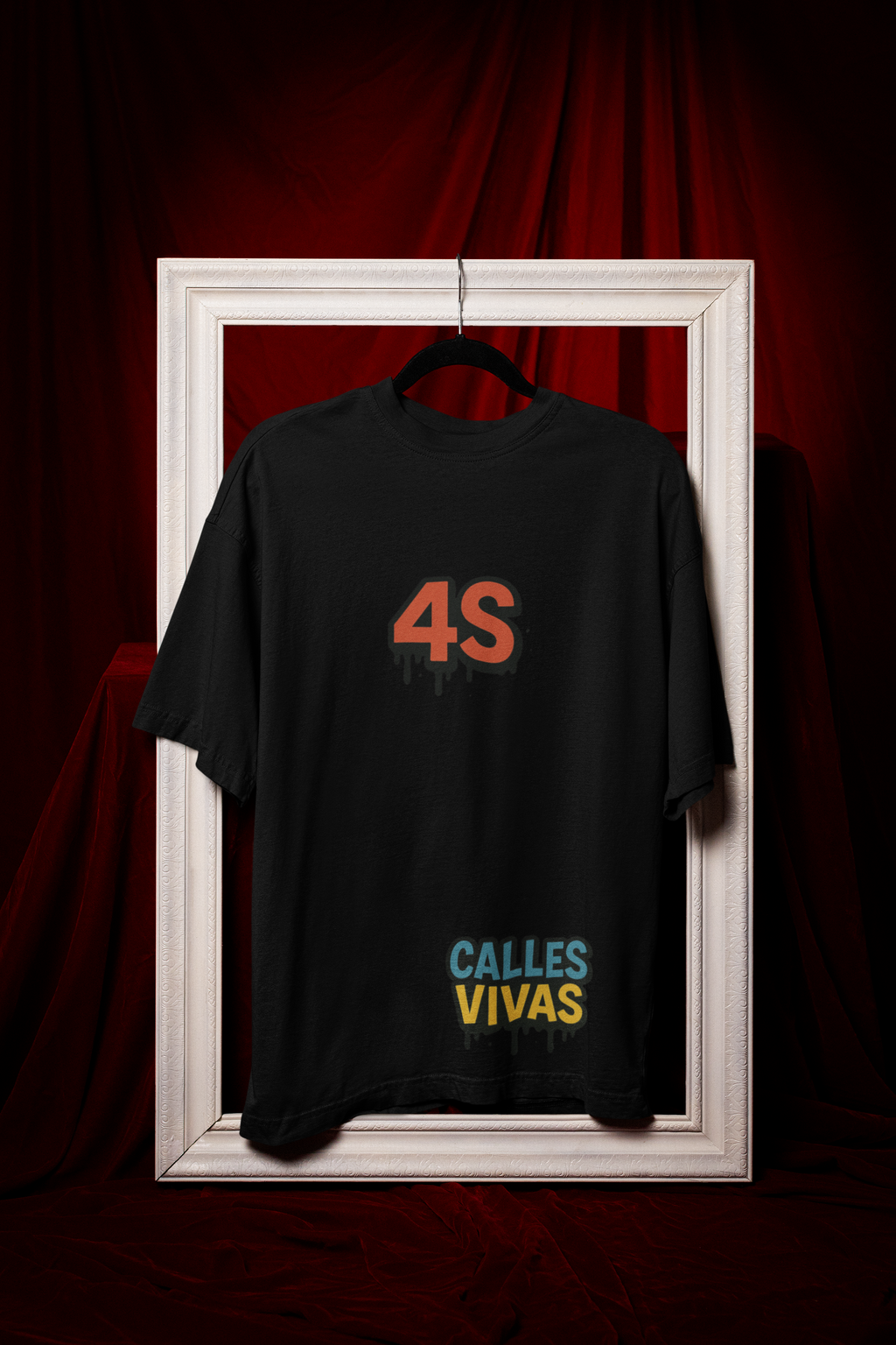 Camiseta Oversize 4S Gato Negro