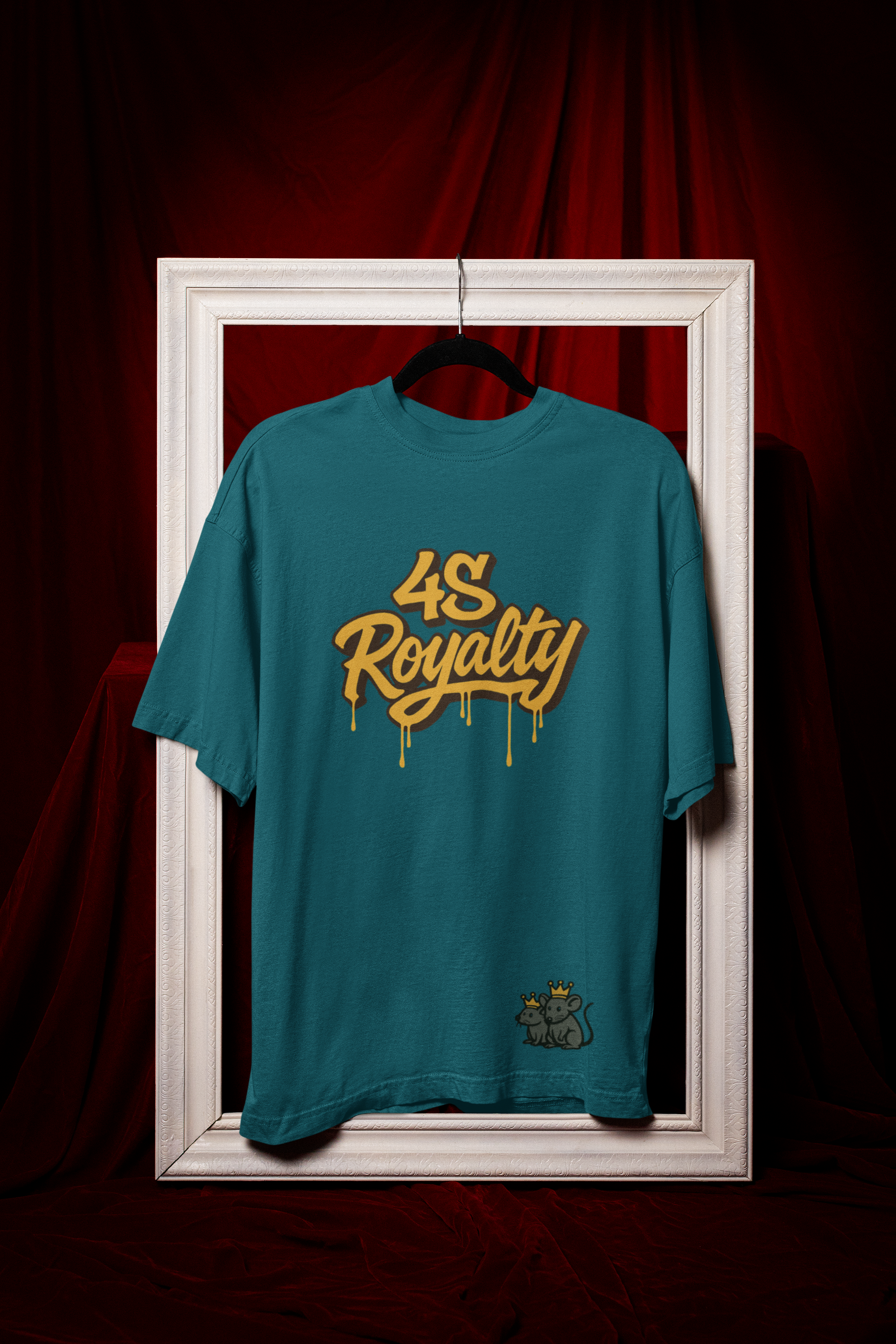 Camiseta Oversize 4S Rat Retrogreen