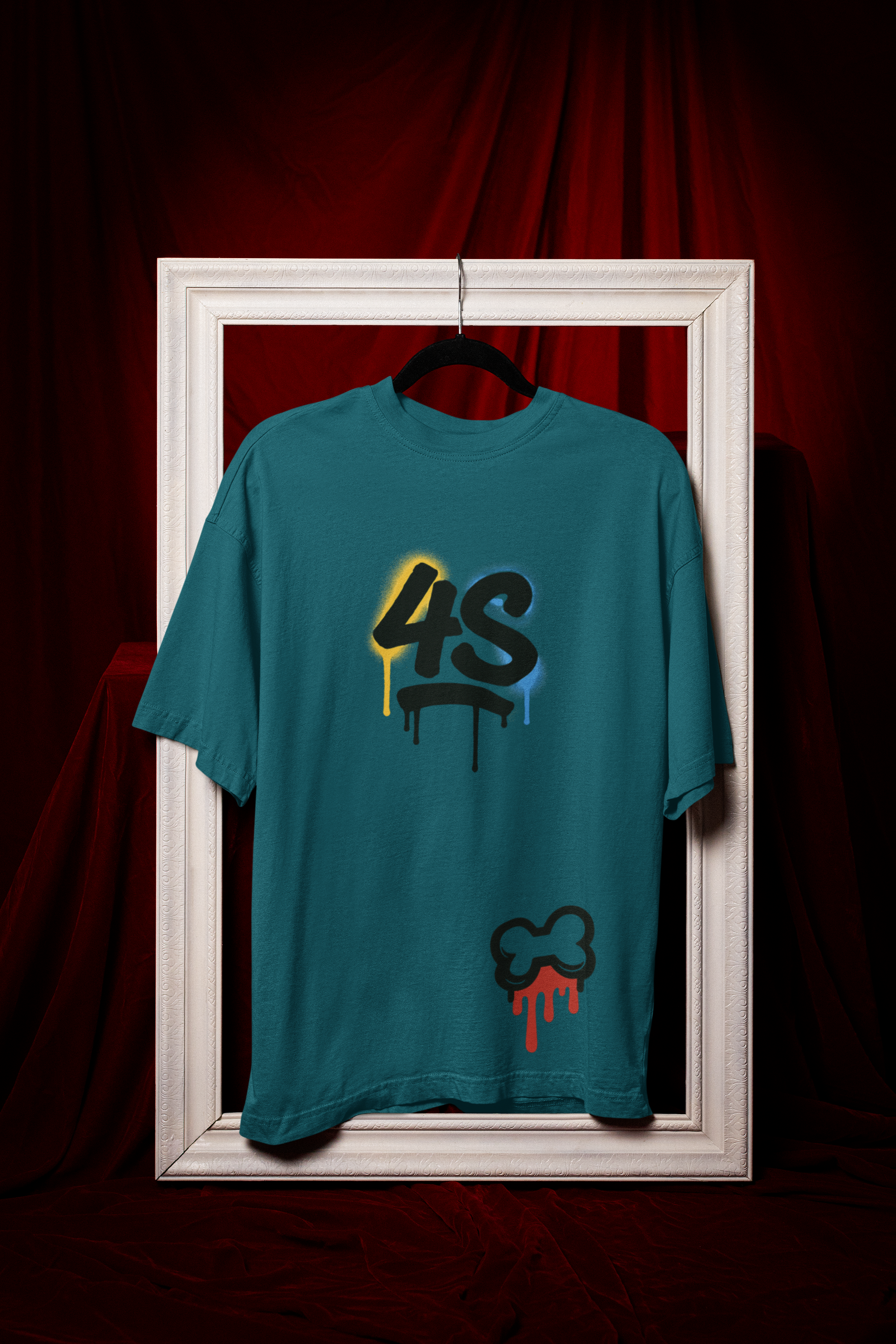 Camiseta Oversize 4S Presa Retrogreen