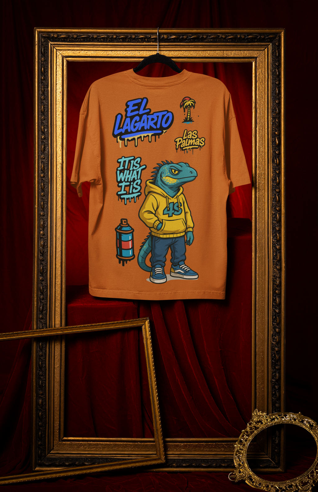 Camiseta Oversize 4S Lagarto Toffee