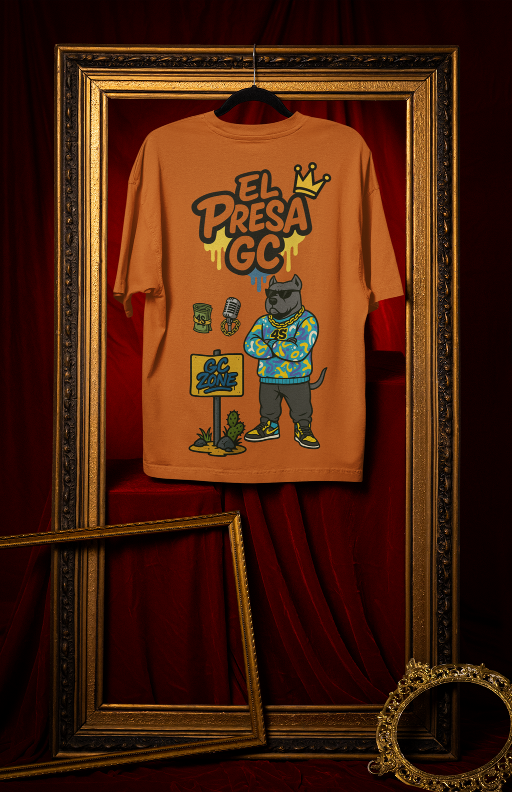 Camiseta Oversize 4S Presa Toffee