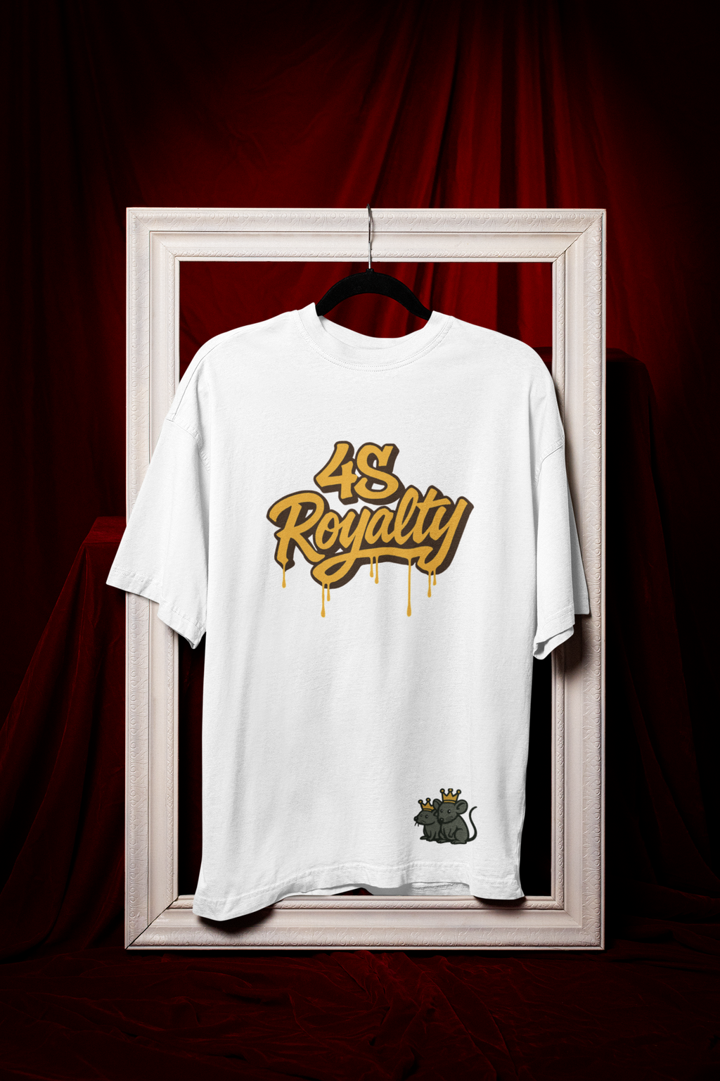 Camiseta Oversize 4S Rat Blanca