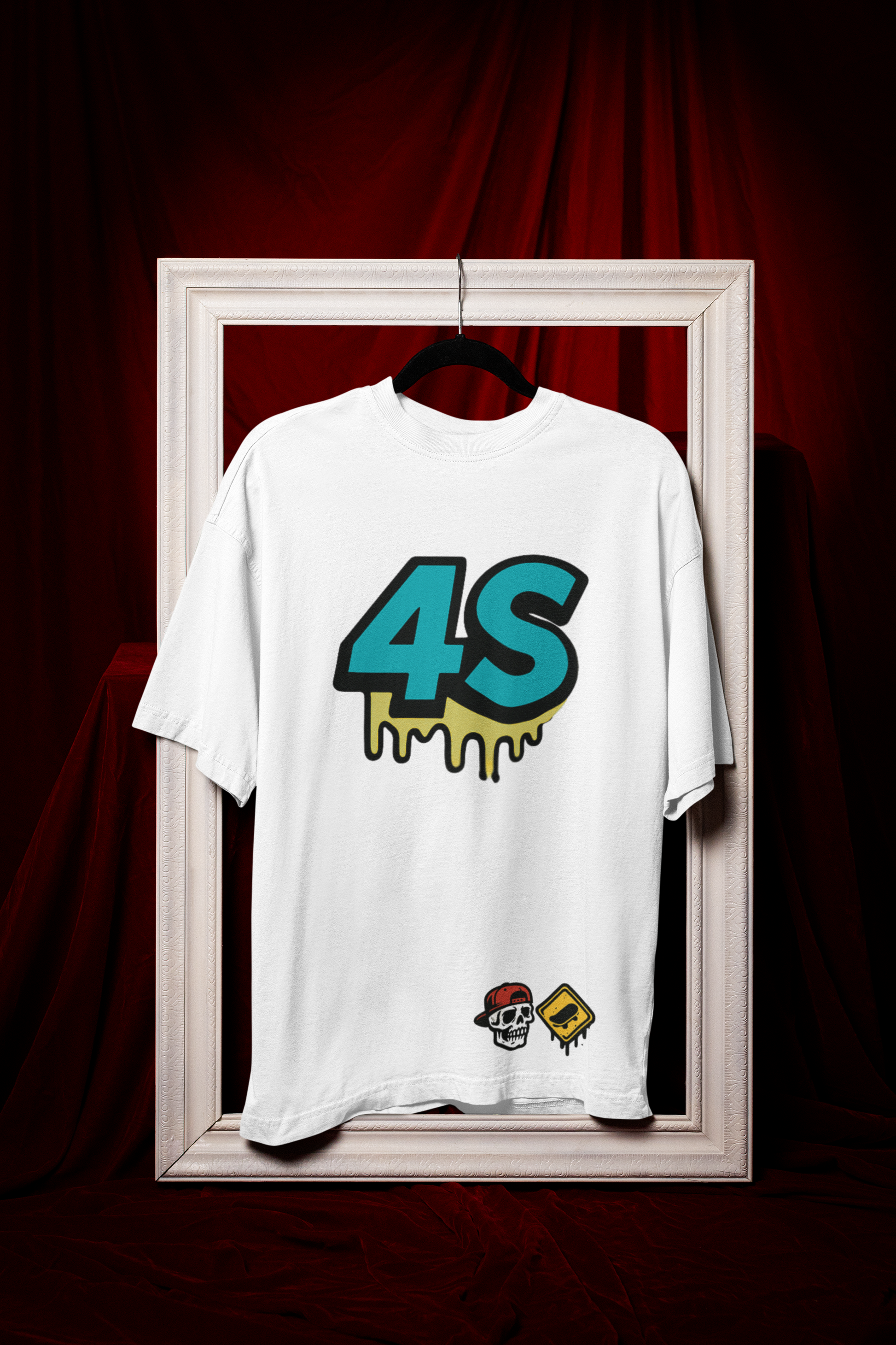 Camiseta Oversize 4S Lagarto Blanca